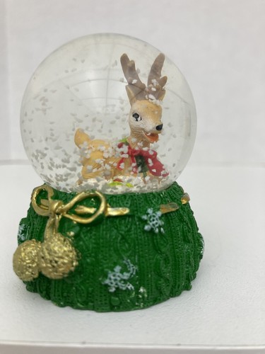 Mini globo de agua de nieve de reno de Navidad - Imagen 1 de 8