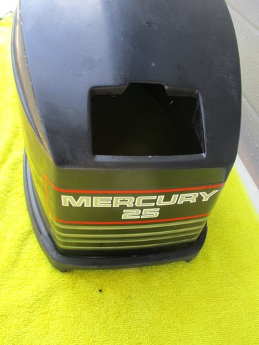 '96 25hp Mercury cowling hood top cover 1996 - Picture 3 of 17