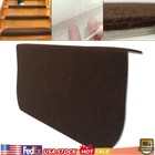 Skid-resistant Stair Treads Runners Step Pads Carpet Mats Rugs Set of 13 Brown