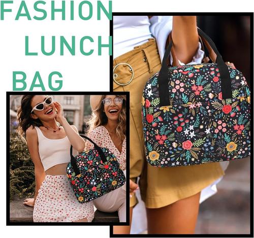 VLM Lunch Bag,Lunch Box for Women Men,Reusable Insulated Lunch Tote,Small Leakpr - Picture 5 of 12