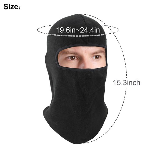 Balaclava Ski Full Face Mask Windproof Fleece Neck Warm For Winter Cold Weather - Picture 8 of 11
