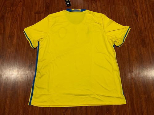 Camiseta de fútbol local Adidas de la selección nacional de Suecia 2016-17 para hombre XXL 2XL - Imagen 10 de 11