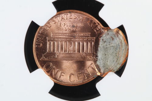 Mint Error 1999 Memorial Cent NGC Double Struck 2nd Off Center MS 65 RD 4VB5 - Picture 4 of 4