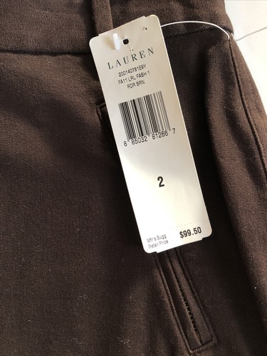 Lauren Ralph Lauren Bleistiftrock 2 schokobraun Stretch gerade knielang - Bild 3 von 9