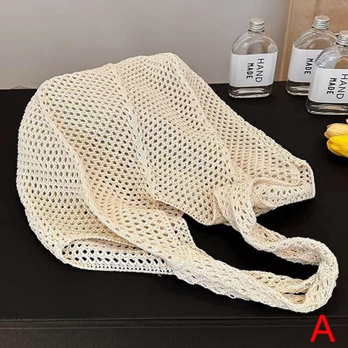 Knitted Handbags Female Large Capacity Totes Women's Pack Summer Beach Bag F8L2 - Picture 12 of 13