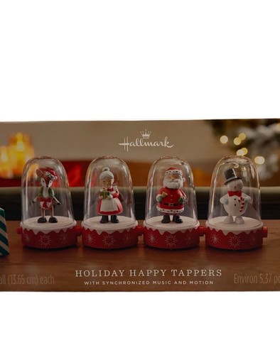 Hallmark 2024 Holiday Happy Tappers Synchronized Music and Motion Neu im Karton 4 Figuren - Bild 1 von 6