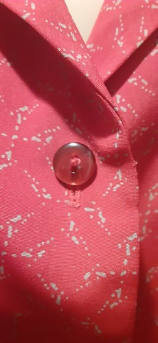 Notations Damen Bluse groß ärmellos rot grau Knopfleiste Kragen - Bild 8 von 9