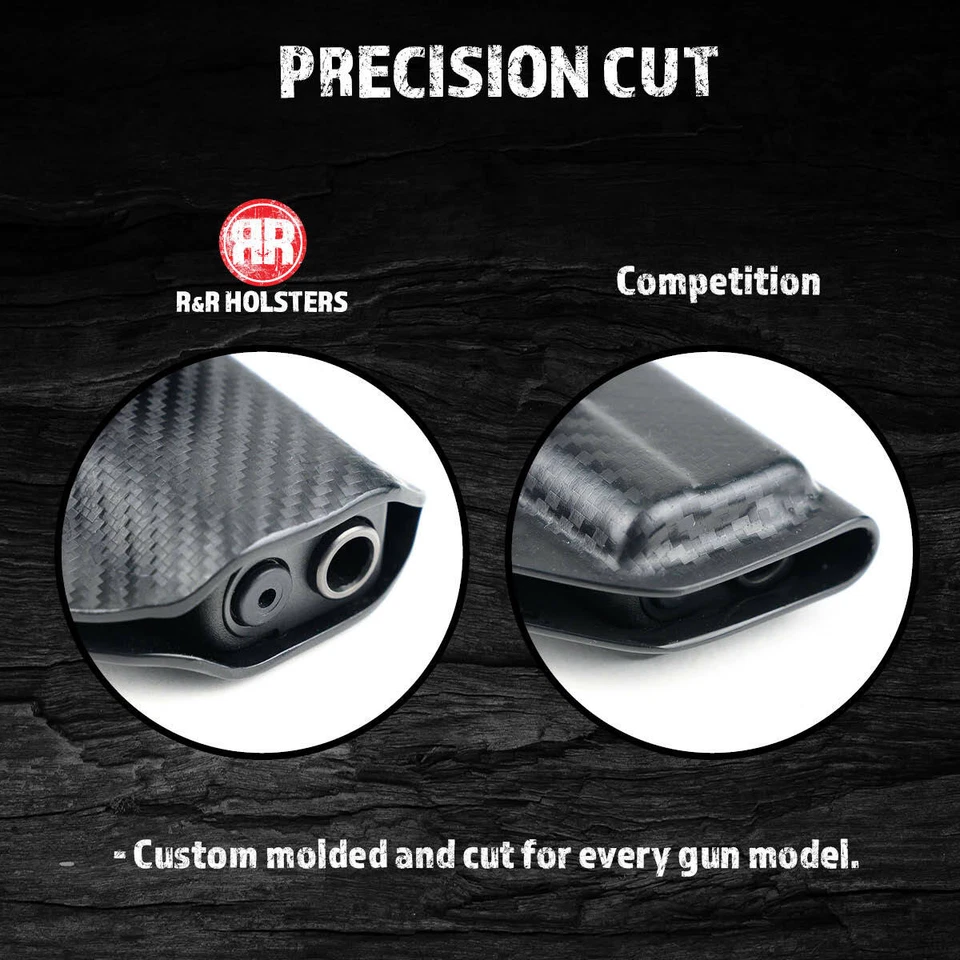 Walther - IWB Gun Holster - Matte Black & Black Carbon Fiber - Image 4 of 4