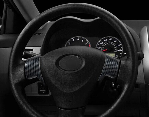 Steering Wheel Button Frame Trim 2PCS For Toyota Corolla 2007-2013 Carbon Fiber - Picture 15 of 20
