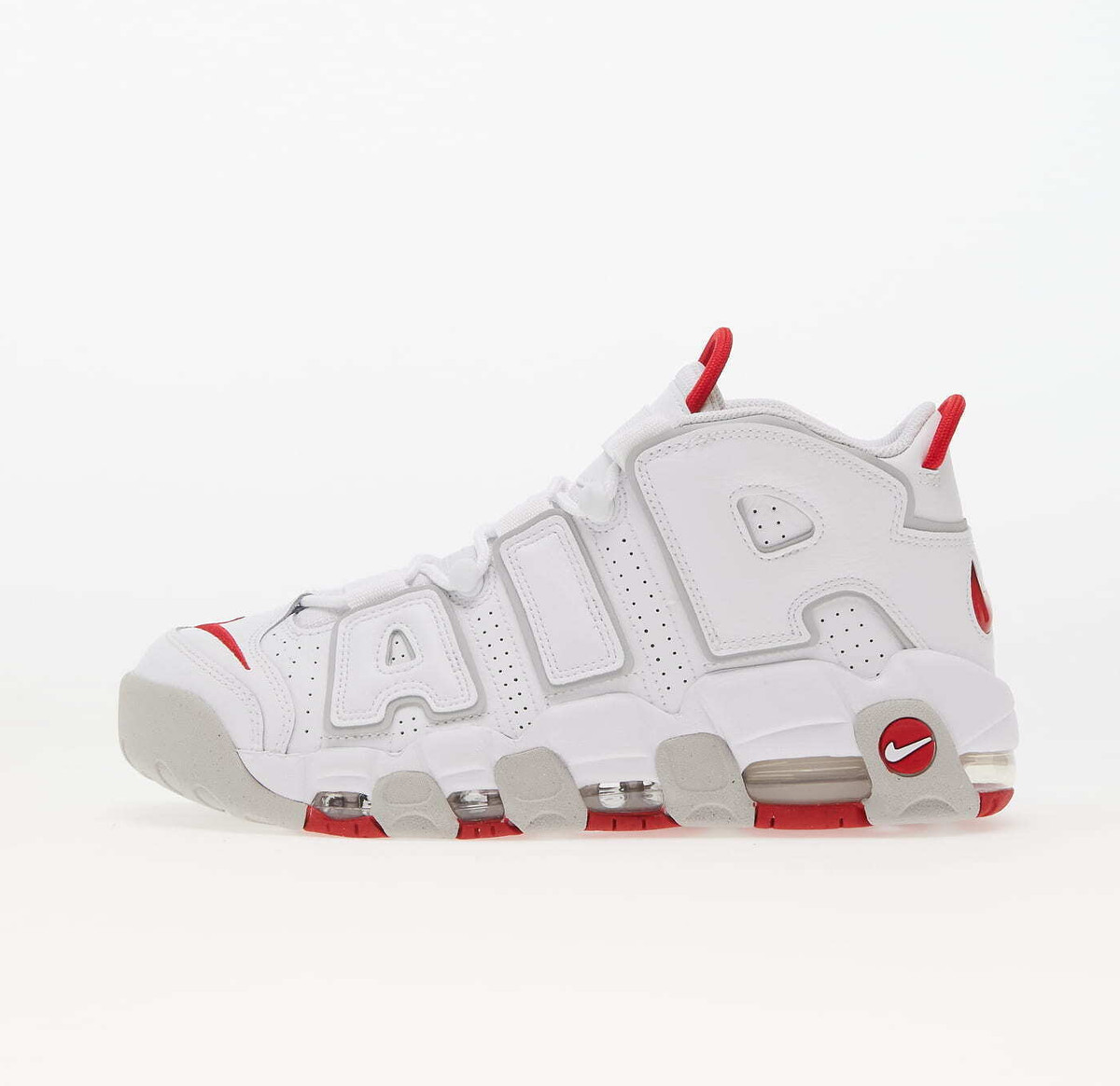 Nike Air More Uptempo 96 White Red Grey Fog DX8965 100 Basketball Shoes Sneakers