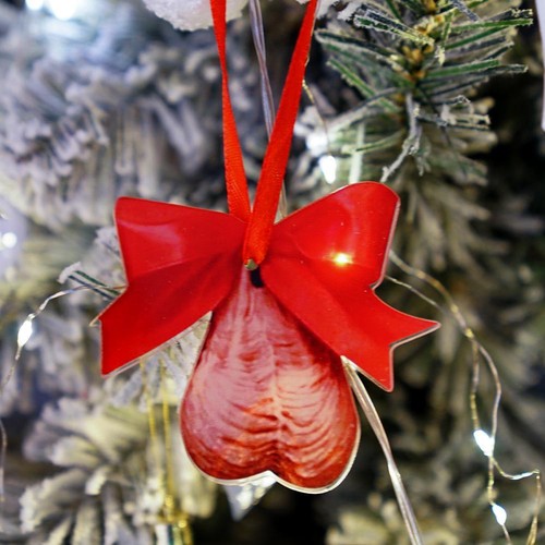 Lustiger Penis Christbaumschmuck zum Aufhängen 2D Acryl Anhänger Dekoration - Bild 12 von 14
