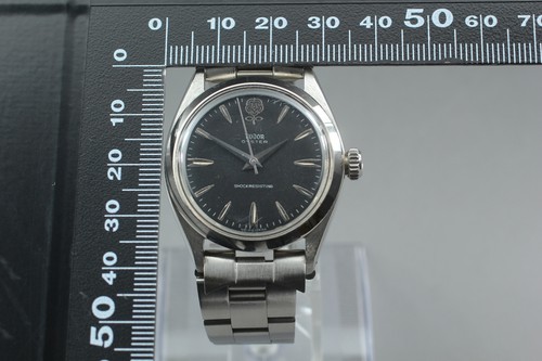 Tudor Oyster 7934 Big Rose Black Dial 34mm Manual Watch – OH’d - Picture 11 of 12