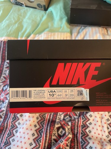 Size 10.5 - Air Jordan 1 Zoom High Racer Blue - Picture 7 of 9