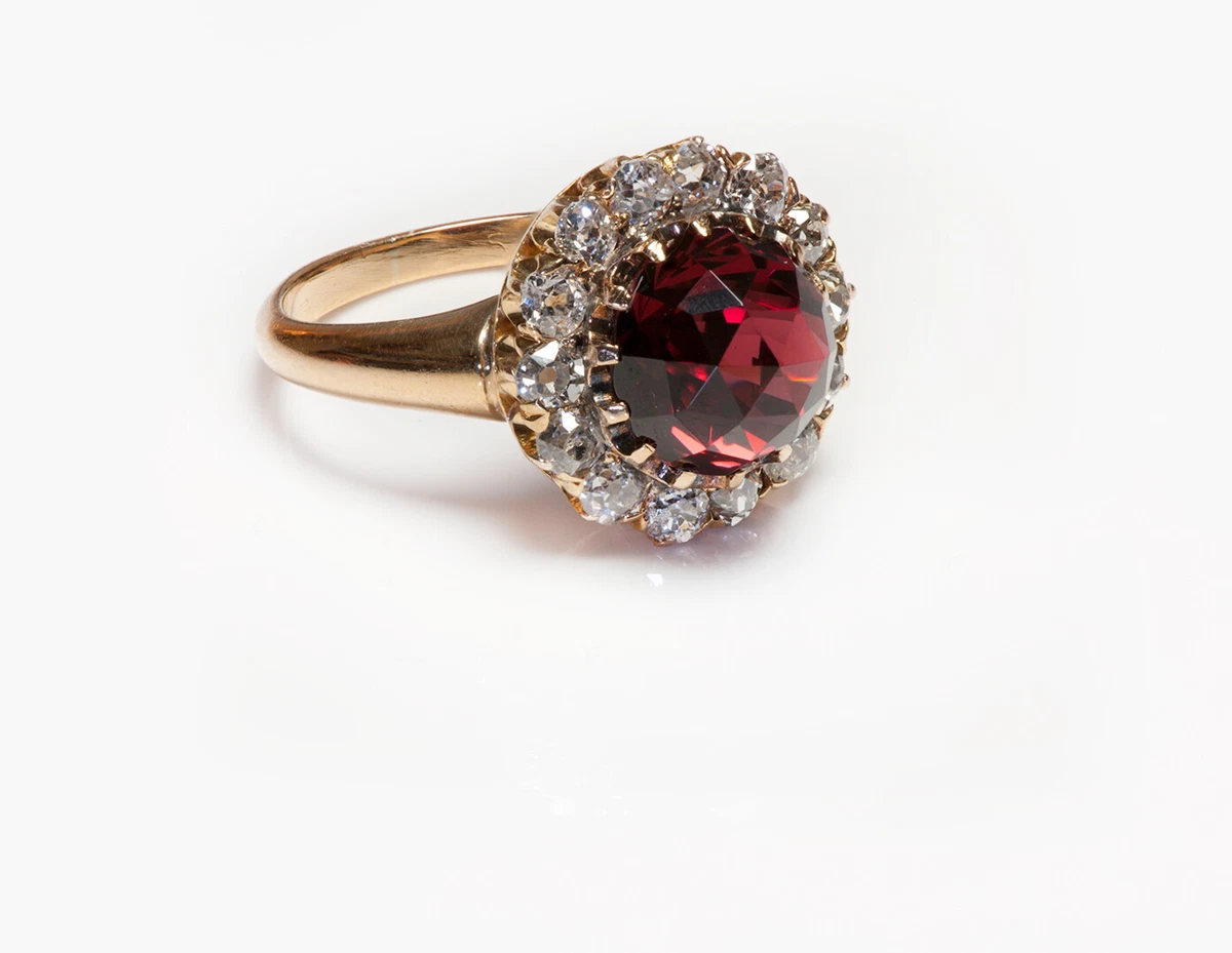 Vintage garnet deals rings ebay