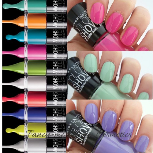 MAYBELLINE COLOR SHOW/ 60 Seconds/ Colorama NAIL POLISH Fast dry NEW - Picture 4 of 81