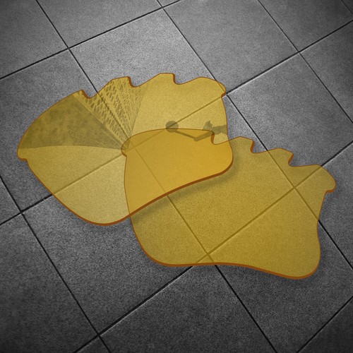 HD Yellow Replacement Lens for-Oakley Flak Jacket XLJ Vented Sunglasses - Picture 2 of 5