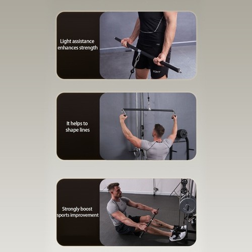 Back Strength Workout Handle Detachable LAT Pull Down Bar for Gym Cable Machine - Picture 5 of 8