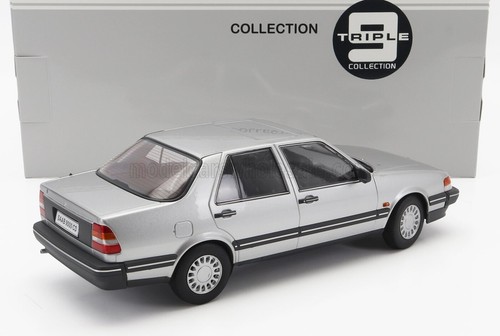 PROMO : 1800440 SAAB 9000 CD TURBO de 1990 Gris argenté au 1/18 de Triple9 - Picture 2 of 2