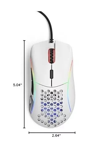 Glorious PC Gaming Race Model D Wired Gaming Mouse - Matte White (GD-WHITE) - Picture 5 of 5