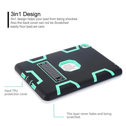 For Apple iPad Mini 1/2/3/4/iPad 2 3 4 Air Case Heavy Duty Shockproof Hard Cover - Picture 5 of 21