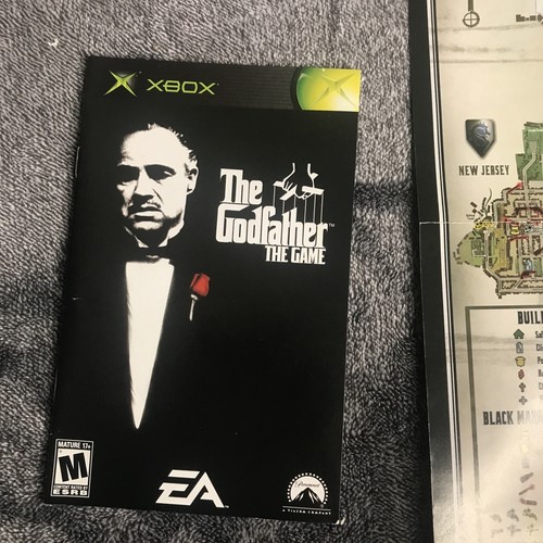 Póster manual completo en caja The Godfather: The Game Xbox 2006 - Imagen 6 de 7