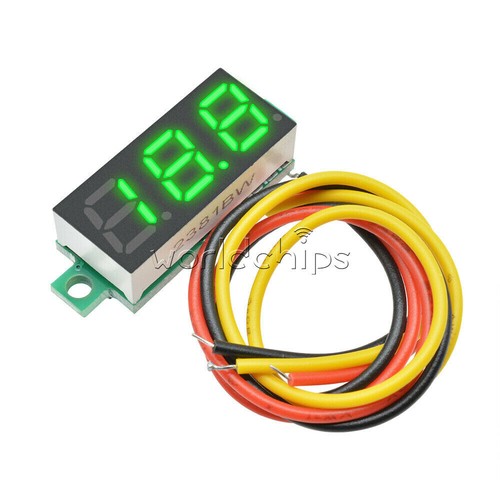 10X DC 0-100V Mini 0,28 Zoll 3-Digital Voltmeter LED Spannungspanel Meter 3-Draht - Bild 3 von 64