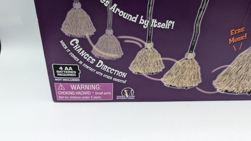 Musical Enchanted Broom 4 Ft Tall Around and Touch Activated with box - Picture 3 of 5