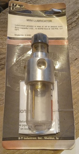 NOS K-T INDUSTRIES INC 6-5482 MINI LUBRICATOR 1/4" NPT 12 SCFM AT 100 PSI ๐บ๐ธ