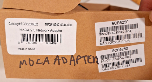Actiontec MoCA 2.5 Network Adapters ECB6250 - High Speed, Ethernet Over Coax - Photo 3/9