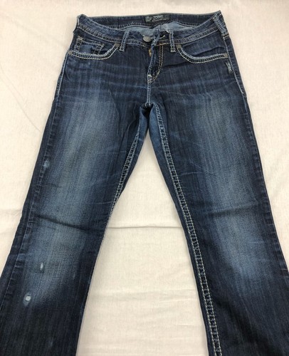 Silberne Natsuki Distressed Bootcut Jeans Damen 28 x 33 - Bild 5 von 5