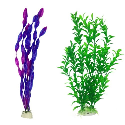 10PCS Artificial Grass Aquarium Water Plant Grass Ornament Plastic Plant Decor - Picture 2 of 8