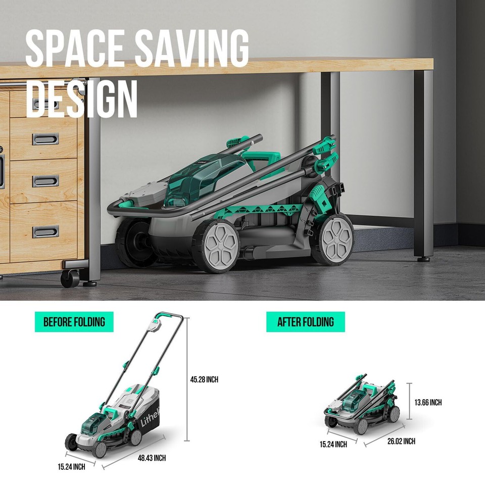 Electric Lawn Mower Litheli 40V (2 X 20V) 16