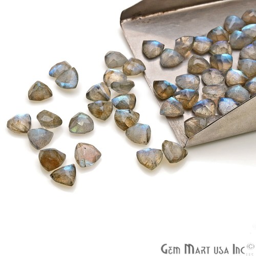 AAA Labradorite Naturale Trilione di Pietre Sciolte Set Gioielli Pietra Preziosa 7mm - Foto 3 di 42