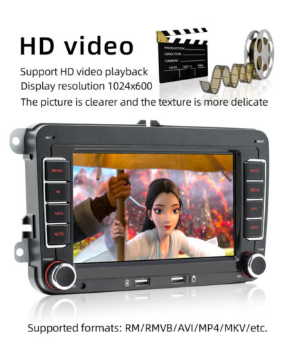 for VW Golf MK5 MK6 Jetta Passat CC 7" Android 12 Apple Carplay Stereo Radio GPS - Bild 19 von 24