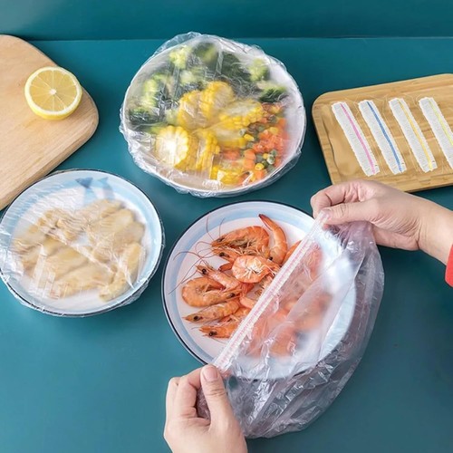100/300Pcs Disposable Food Cover Elastic Plastic Wrap Fresh-keeping Film Bag - Picture 11 of 14