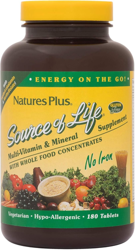 Naturesplus Source of Life No Iron - 180 Tablets - Multi-Vitamin & Mineral Suppl - Picture 9 of 12