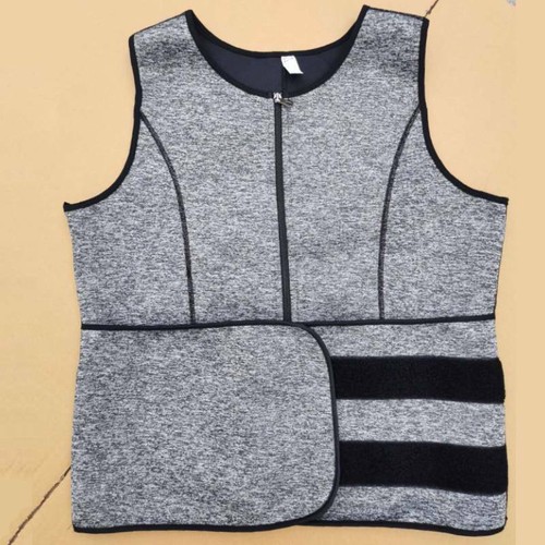 Men Sauna Thermo Sweat Waist Trainer Tank Top Vest Suit Body Shaper Belt Corset - Picture 21 of 24