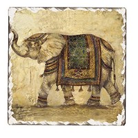 Counter Art Tumbled Tile Coasters, Elegant Elephant, Set Of 4, New, Free Shippin on sale Counter Art Tumbled Tile Coasters, Elegant Elephant, Set Of 4, New, Free Shippin on sale