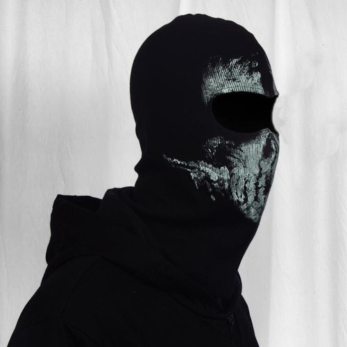 Motorcycle Game Balaclava Hood Ghost Skull Full Face Cover CS Halloween Mask US - Picture 24 of 40