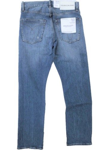 $98 Calvin Klein CKJ 035 Distressed Straight Fit Jeans , Blue , Size 30X32 - Bild 3 von 4