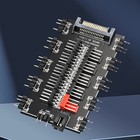 5V/3Pin ARGB Fan PWM 2-in-1 1 To 10 HUB Multi Way Splitter AURA Fan Cooler Newlj