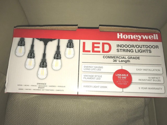 Honeywell 36 Commercial Grade Led Indoor Outdoor String Lights Honeywell 36 Commercial Grade Led Indoor Outdoor String Lights St136a112120