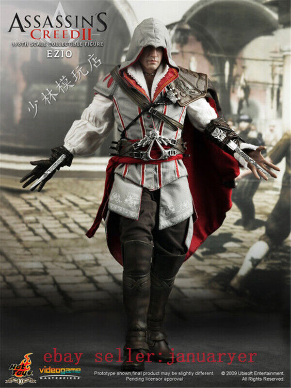 Perfect Hot Toys Vgm12 1/6 Assassin'S Creed 2 Ezio Action Figure In Stock