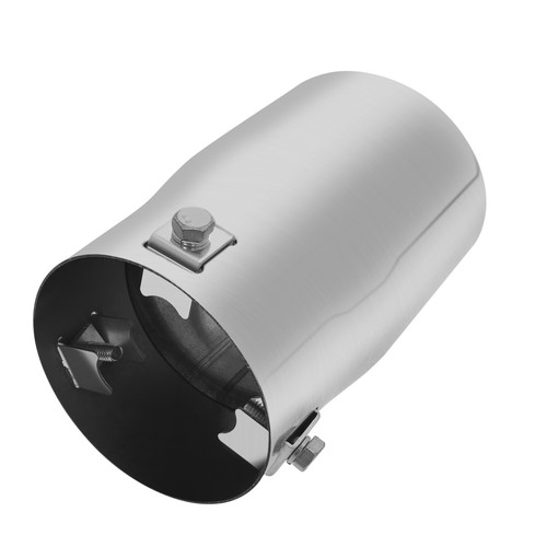 Tubo de escape punta silenciador coche, efecto cromo acero inoxidable, ajuste 2-2,75 pulgadas ⌀ - Imagen 3 de 6