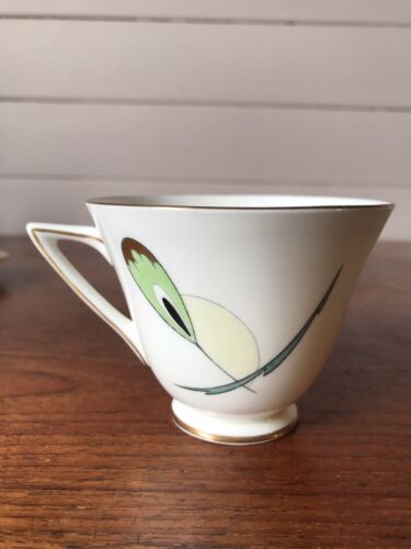 Vintage 1938 Royal Doulton Porcelain Vaux Tea Trio Cup Plate And Saucer Art Deco - Picture 9 of 15