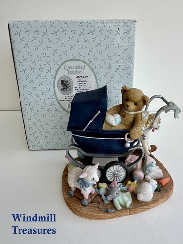 CHERISHED TEDDIES “THE FUN IS JUST BEGINNING” BOX CERT MUSICAL BRAHMS LULLABY - Picture 2 of 7