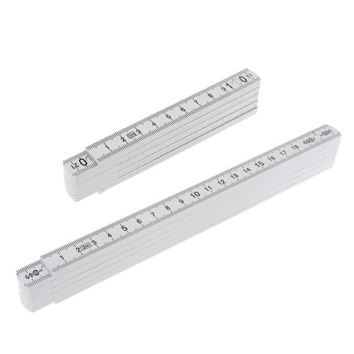 1M 2M 10-parts Folding Carpenters Ruler Lightweight Compact Measuring Stick Fold