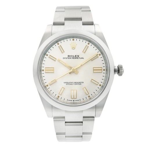 Rolex Oyster Perpetual 41mm Steel Silver Dial Oyster Automatic Watch 124300 - Picture 1 of 7