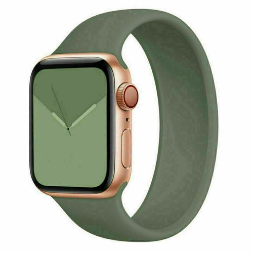 Correa de silicona Solo Loop iWatch para Apple Watch 9 8 7 6 5 SE Ultra2 38-49 mm - Imagen 18 de 31