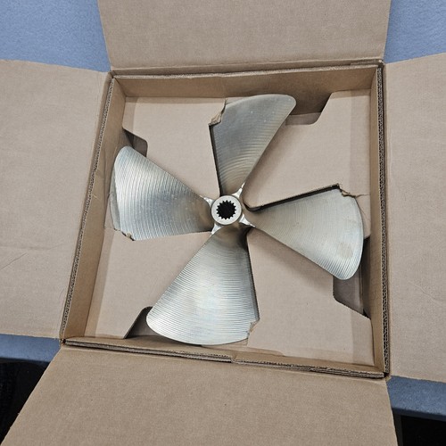 Acme 1285 14.5 x 14.25 Inboard Propeller Cupped Splined Bore 4 Blade - Foto 13 di 17